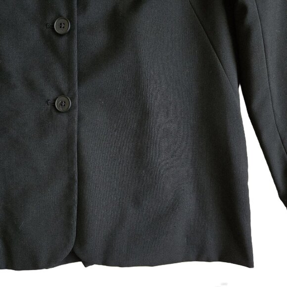 Harold's Fully Lined Tailored Blazer Suit Jacket Notch Lapel Black Women's 6 - Picture 3 of 7